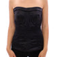 Dolce & Gabbana Elegant Silk Strapless Corset Top