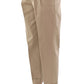 Dolce & Gabbana Chic Beige Cotton Blend Trousers