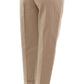 Dolce & Gabbana Chic Beige Cotton Blend Trousers