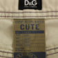 Dolce & Gabbana Chic Beige Cotton Blend Pants