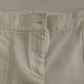 Dolce & Gabbana Elegant White Cotton Blend Trousers