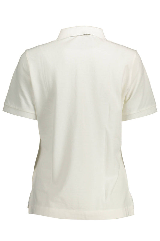 Gant White Cotton Women Polo Shirt