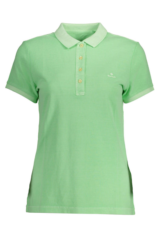 Gant Green Cotton Women Polo Shirt