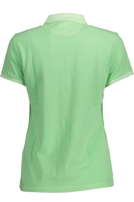 Gant Green Cotton Women Polo Shirt