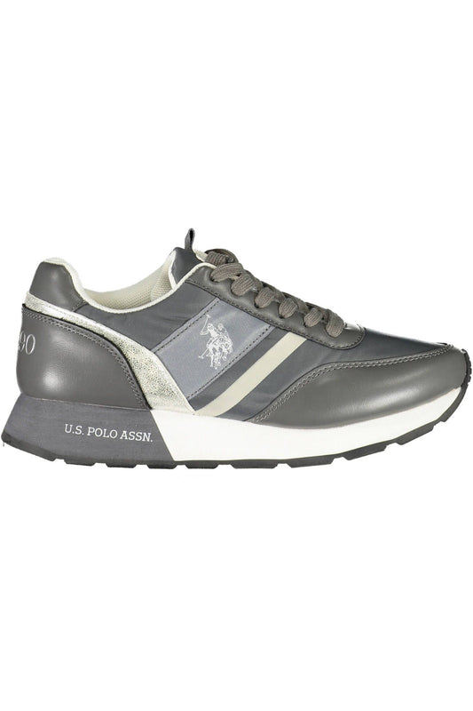 U.S. POLO ASSN. Gray Polyester Women Sneaker