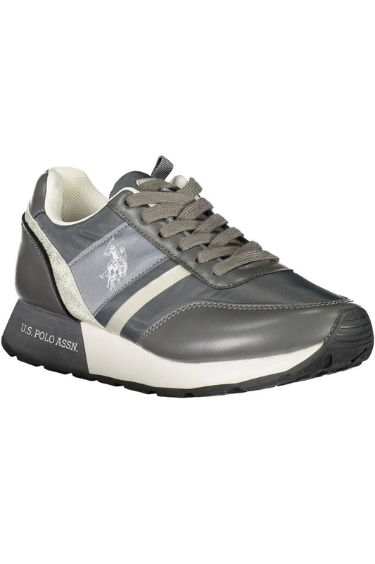 U.S. POLO ASSN. Gray Polyester Women Sneaker