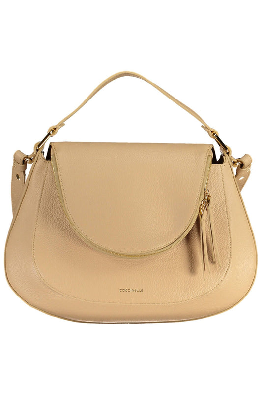 Coccinelle Beige Leather Women Handbag