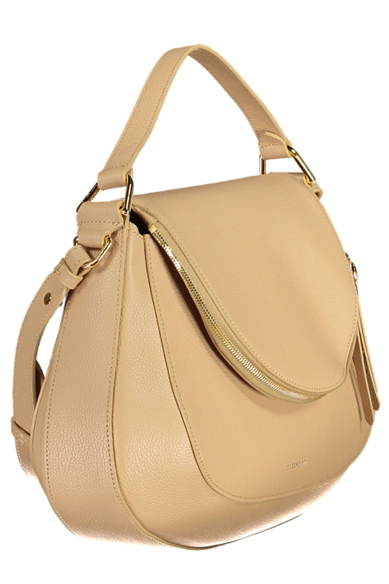 Coccinelle Beige Leather Women Handbag