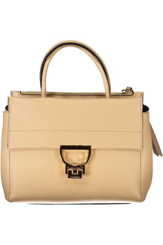 Coccinelle Beige Leather Women Handbag