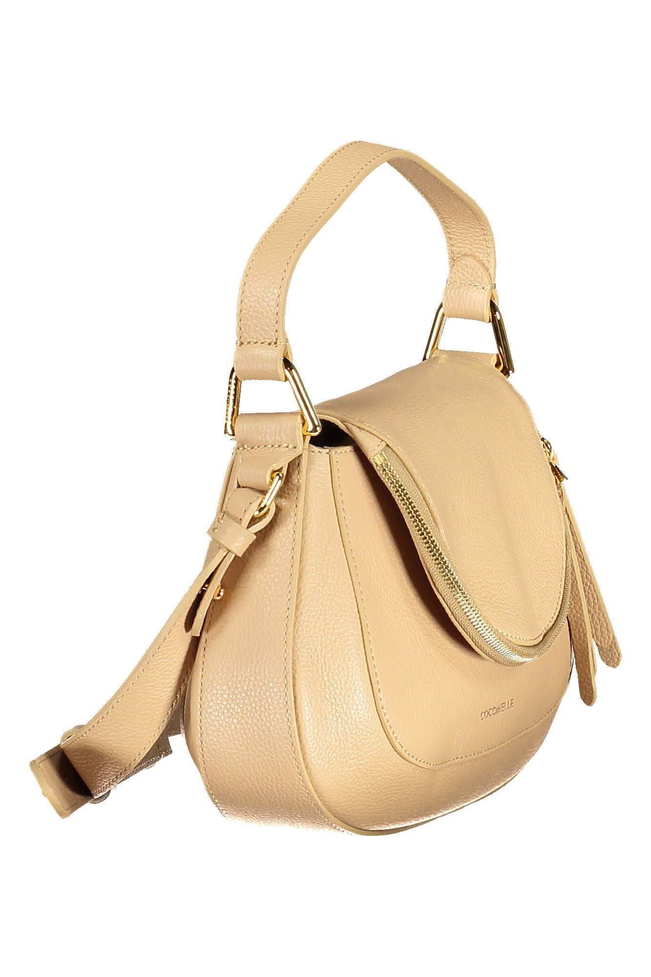 Coccinelle Beige Leather Women Handbag