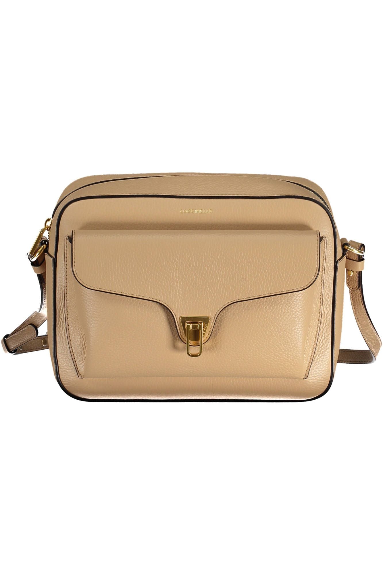 Coccinelle Beige Leather Women Handbag