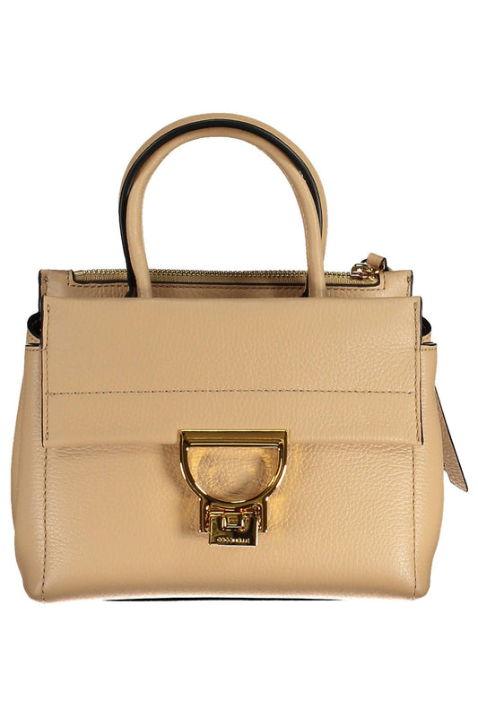 Coccinelle Beige Leather Women Handbag