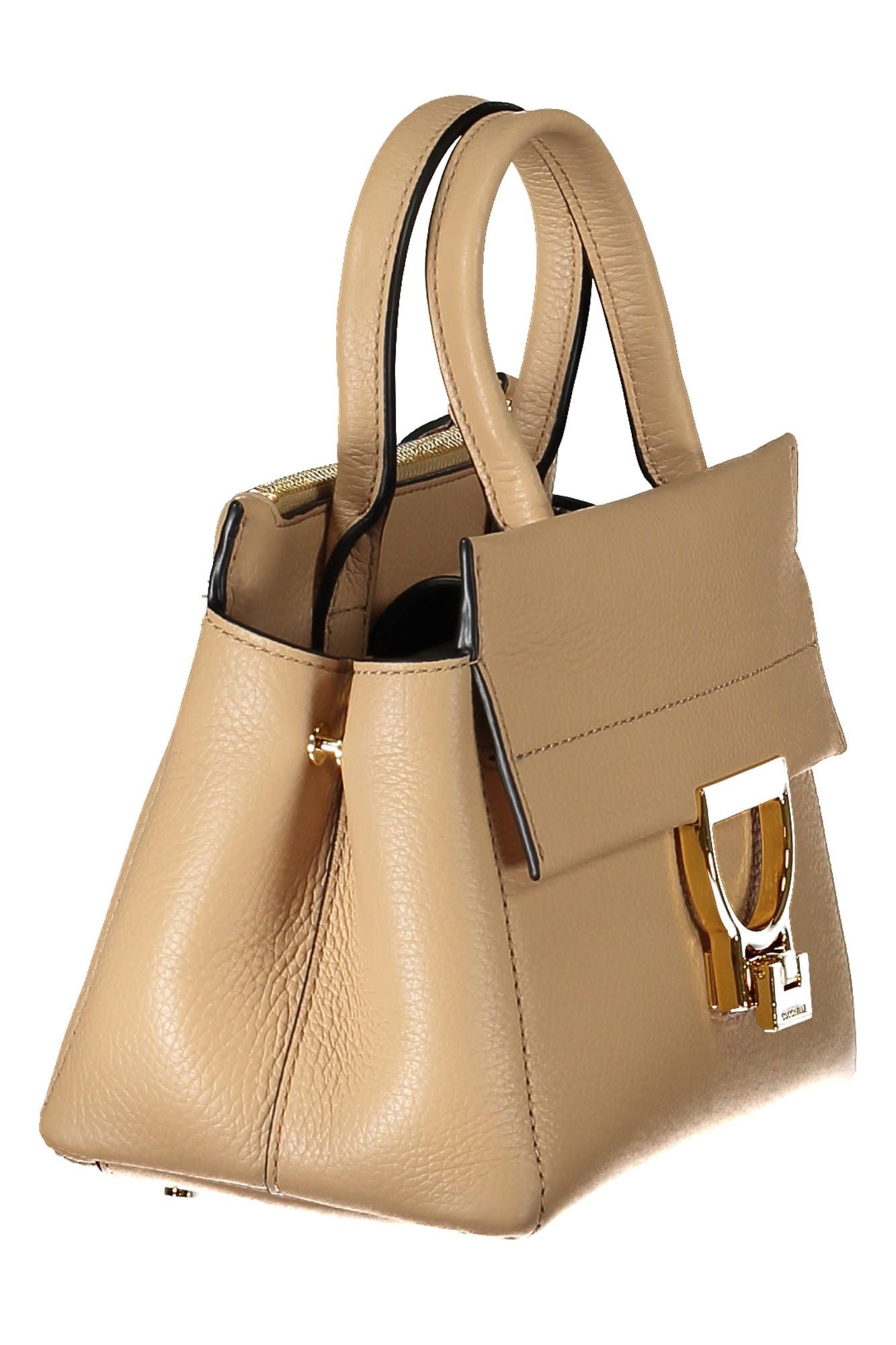 Coccinelle Beige Leather Women Handbag