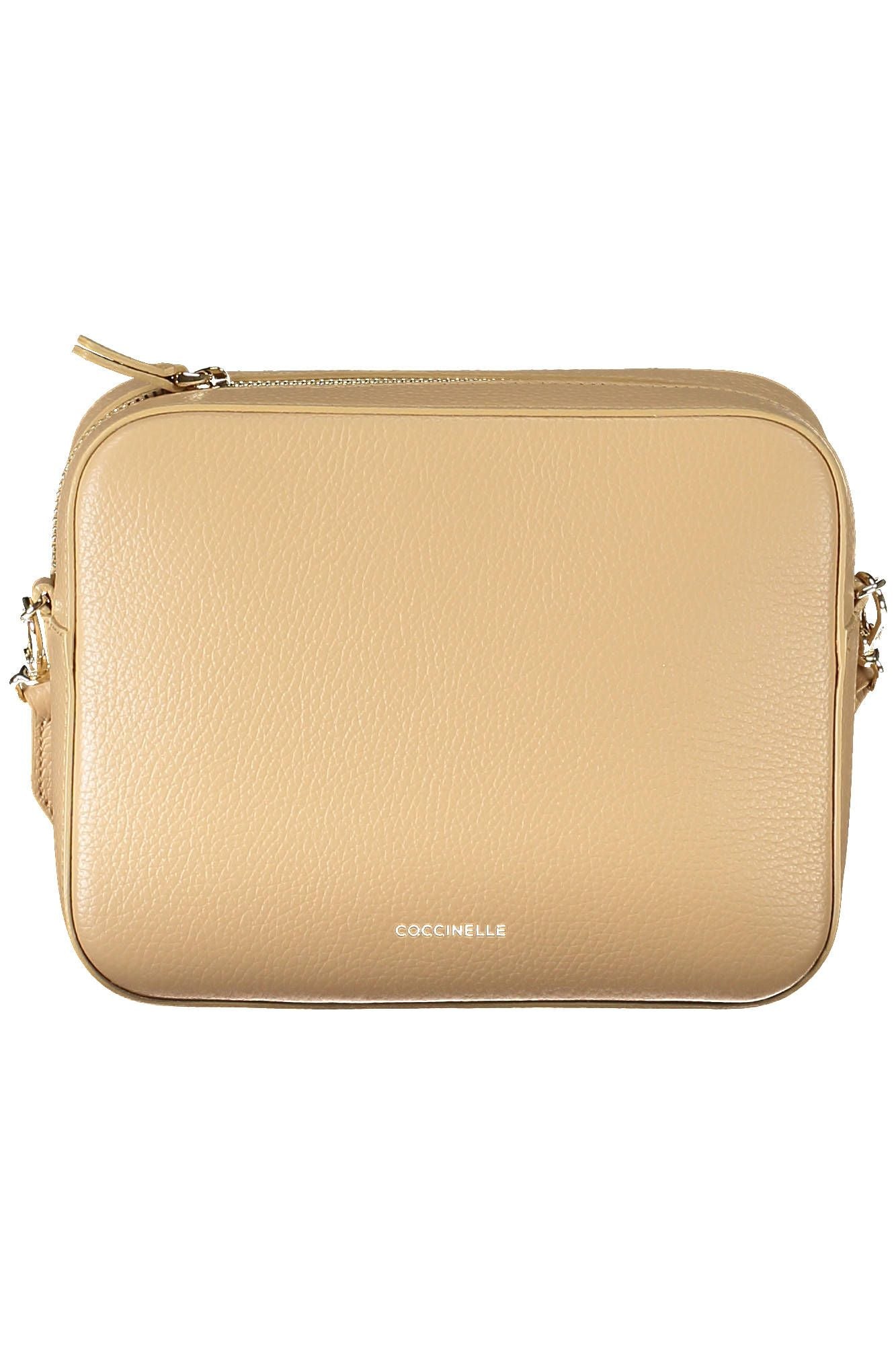 Coccinelle Beige Leather Women Handbag