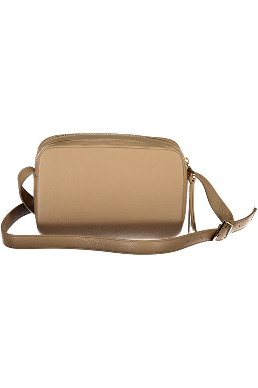 Coccinelle Beige Leather Women Handbag