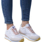 U.S. POLO ASSN. White Polyester Women Sneaker