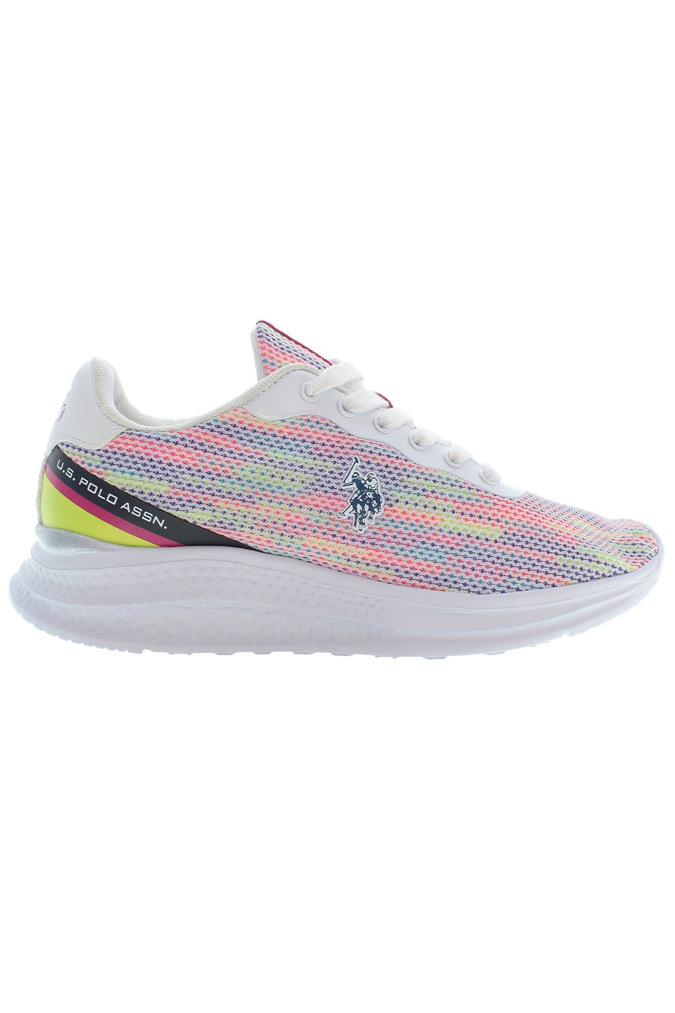 U.S. POLO ASSN. White Polyester Women Sneaker