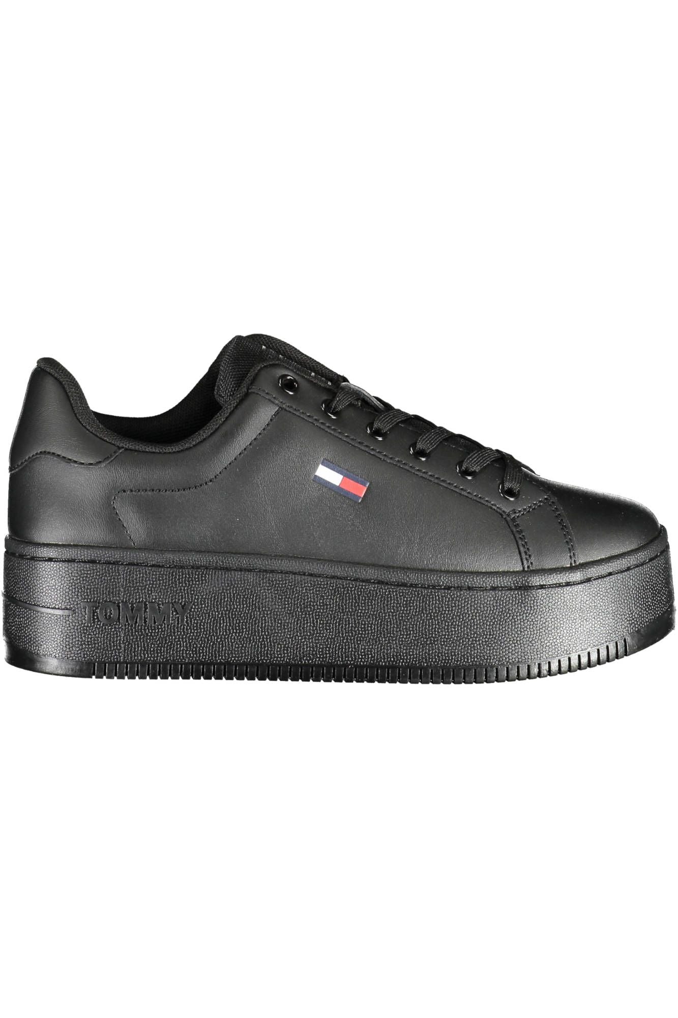 Tommy Hilfiger Black Polyester Women Sneaker