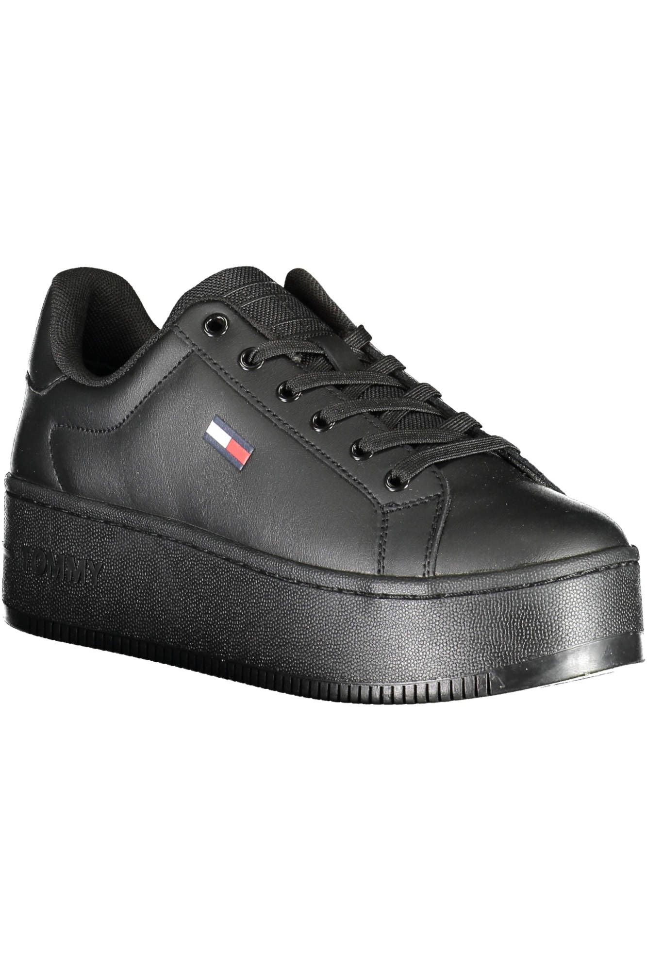 Tommy Hilfiger Black Polyester Women Sneaker