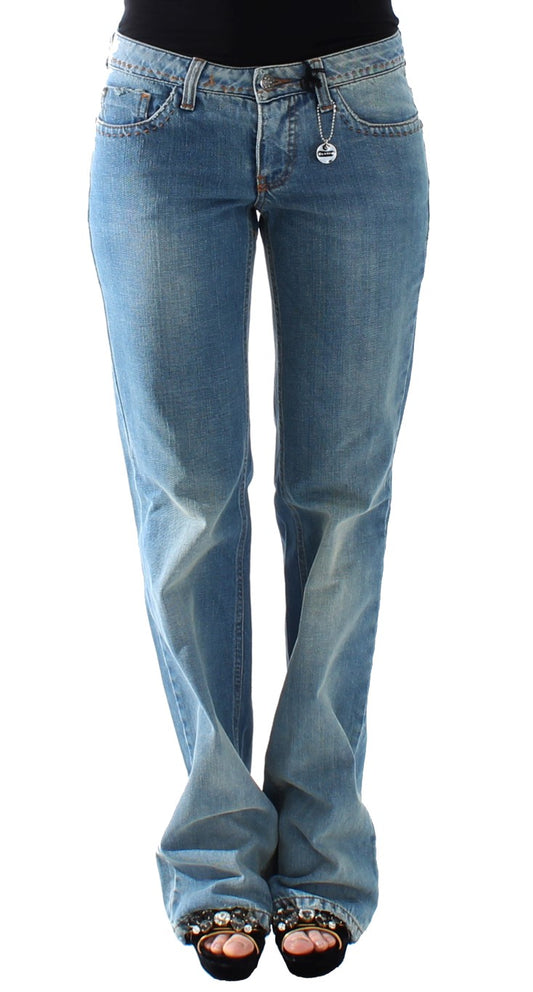 Costume National Elegant Straight Blue Jeans - Timeless Style