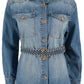 Yes Zee Blue Cotton Women Jacket