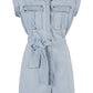 Yes Zee Light Blue Cotton Women Dress