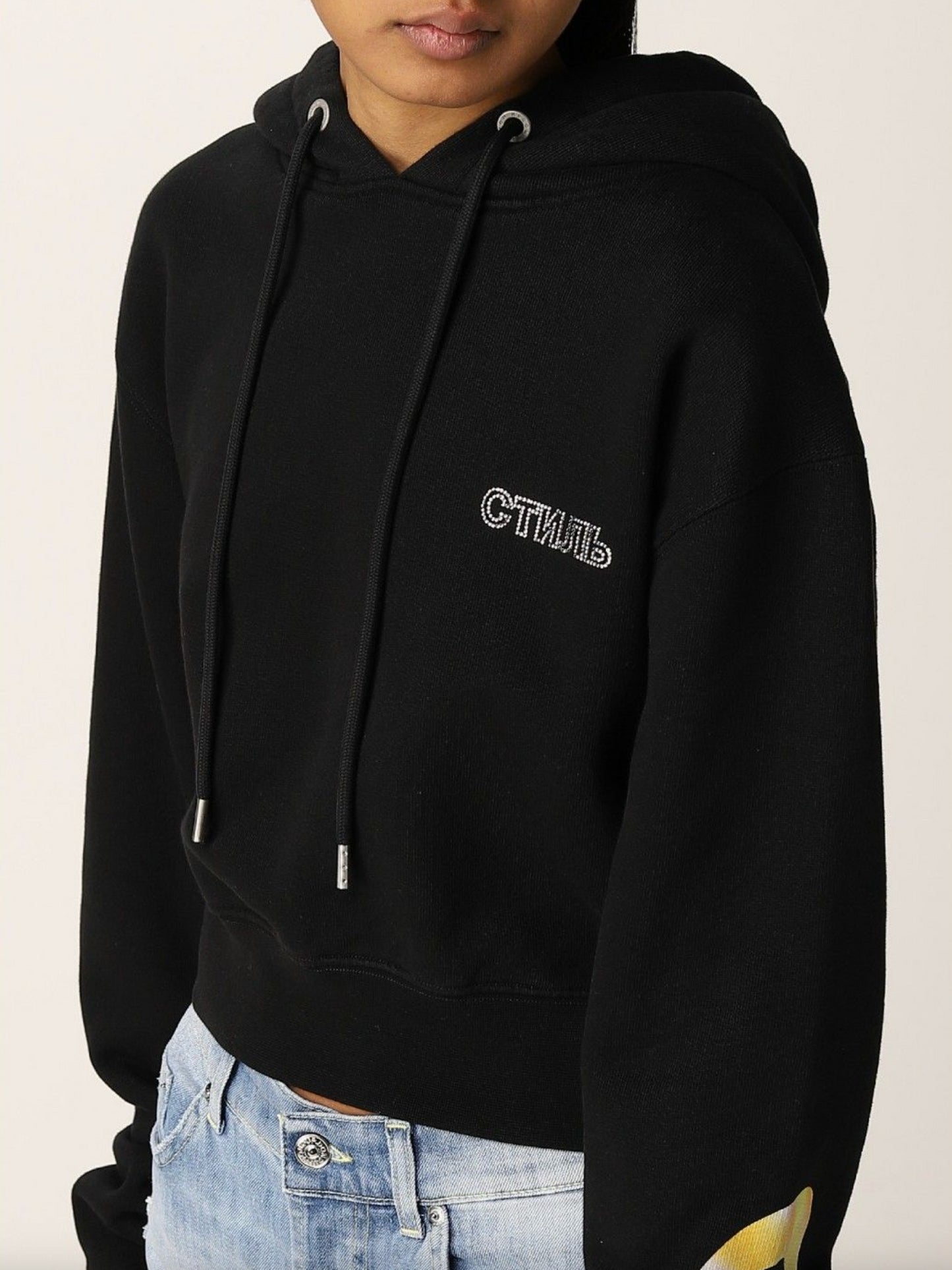 Heron Preston Black Cotton Women Sweater