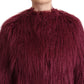 Patrizia Pepe Bordeaux Chic Pullover Jacket