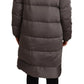 John Richmond Elegant Gray Quilted Long Jacket