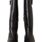 Patrizia Pepe Elegant Leather High Boots for High Fashion Appeal