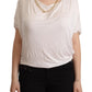 Guess By Marciano Elegant White Gold Chain T-Shirt Top