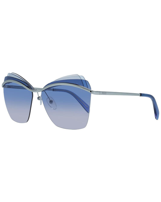 Emilio Pucci Chic Silver Cat Eye Gradient Sunglasses