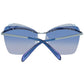 Emilio Pucci Chic Silver Cat Eye Gradient Sunglasses