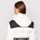 PINKO Chic White Short Jacket with Custom Hood