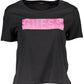 Guess Jeans Black Cotton Women T-Shirt