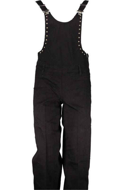 Guess Jeans Black Cotton Women Dungaree