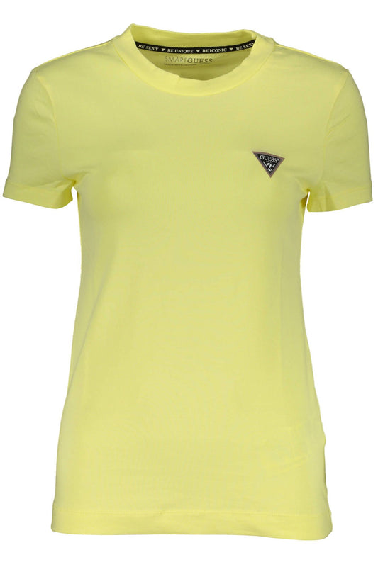 Guess Jeans Yellow Cotton Women T-Shirt