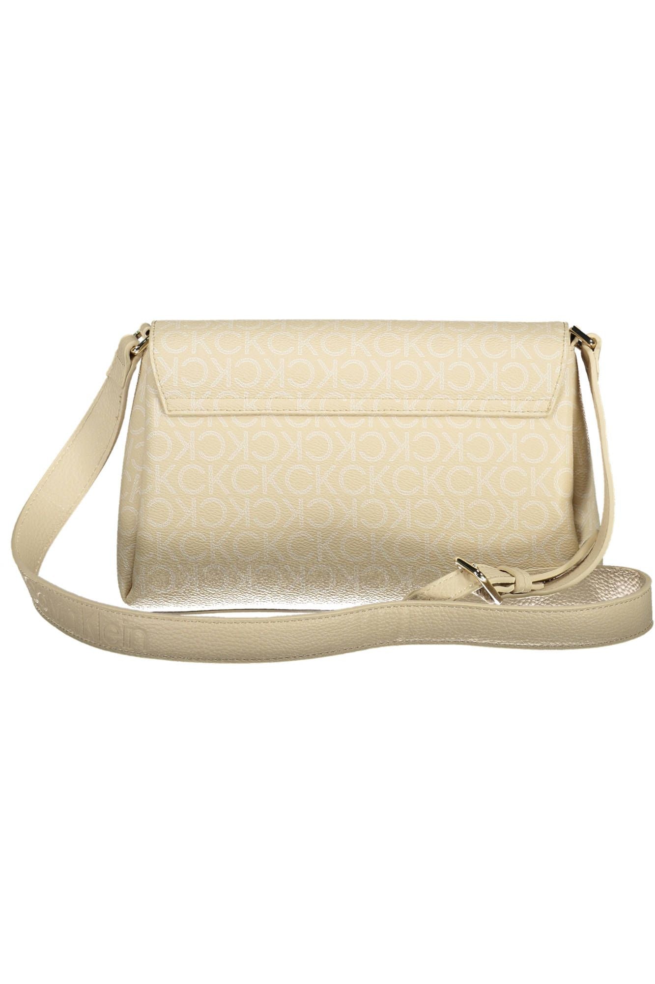 Calvin Klein Beige Polyester Women Handbag