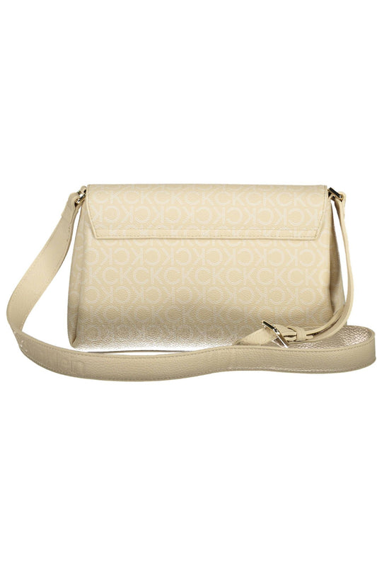 Calvin Klein Beige Polyester Women Handbag