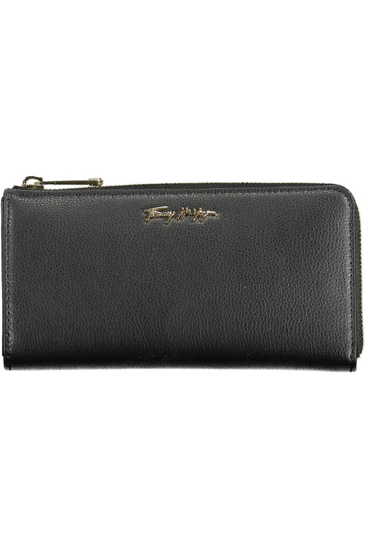 Tommy Hilfiger Black Polyurethane Women Wallet