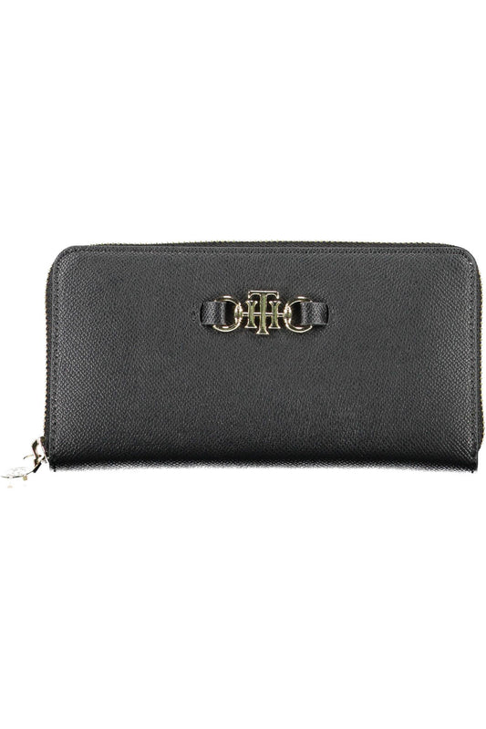 Tommy Hilfiger Black Polyurethane Women Wallet