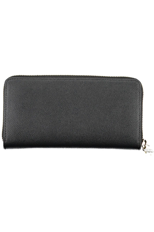 Tommy Hilfiger Black Polyurethane Women Wallet