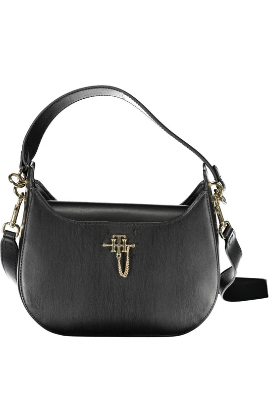 Tommy Hilfiger Black Polyurethane Women Handbag