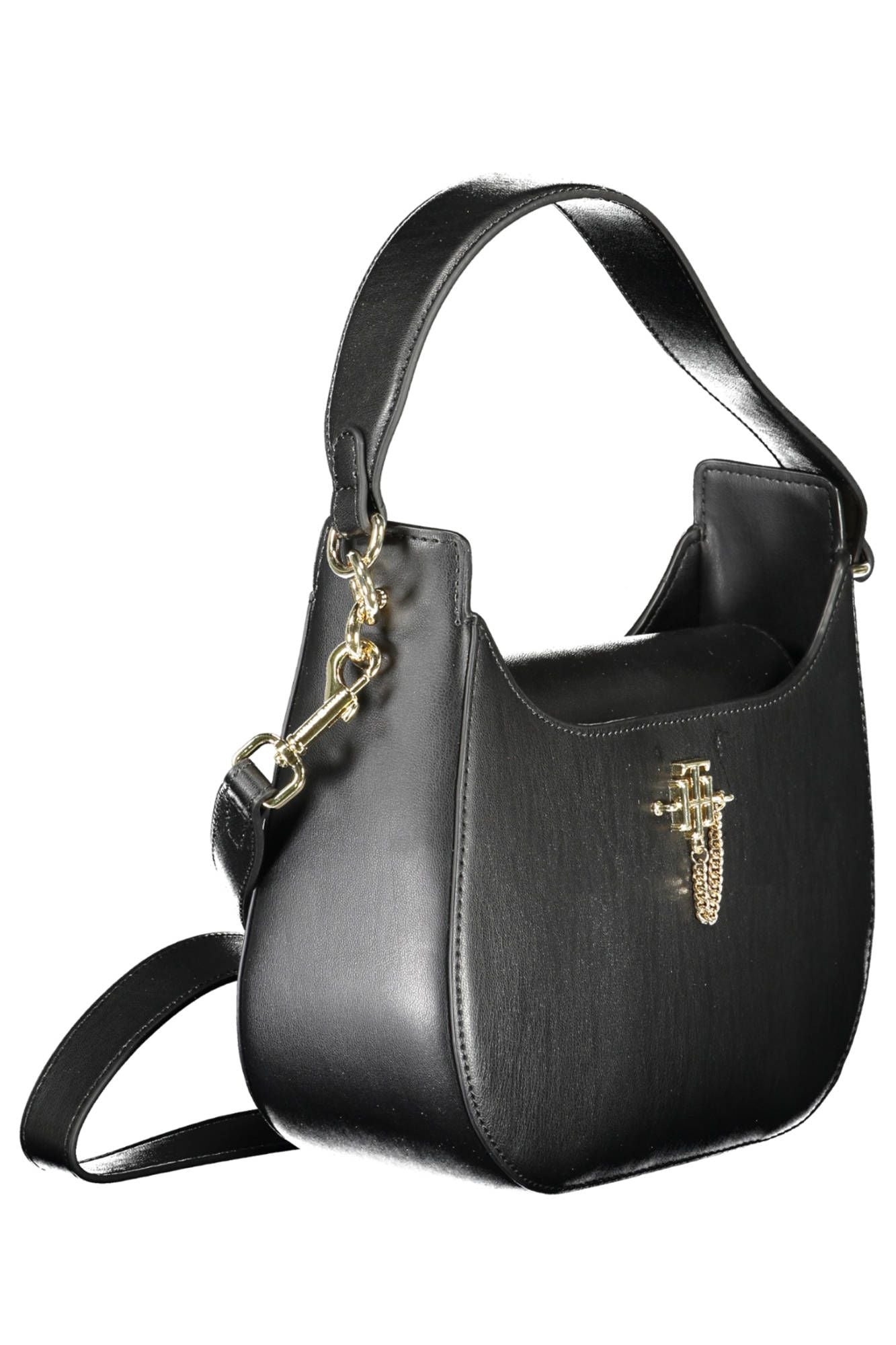 Tommy Hilfiger Black Polyurethane Women Handbag