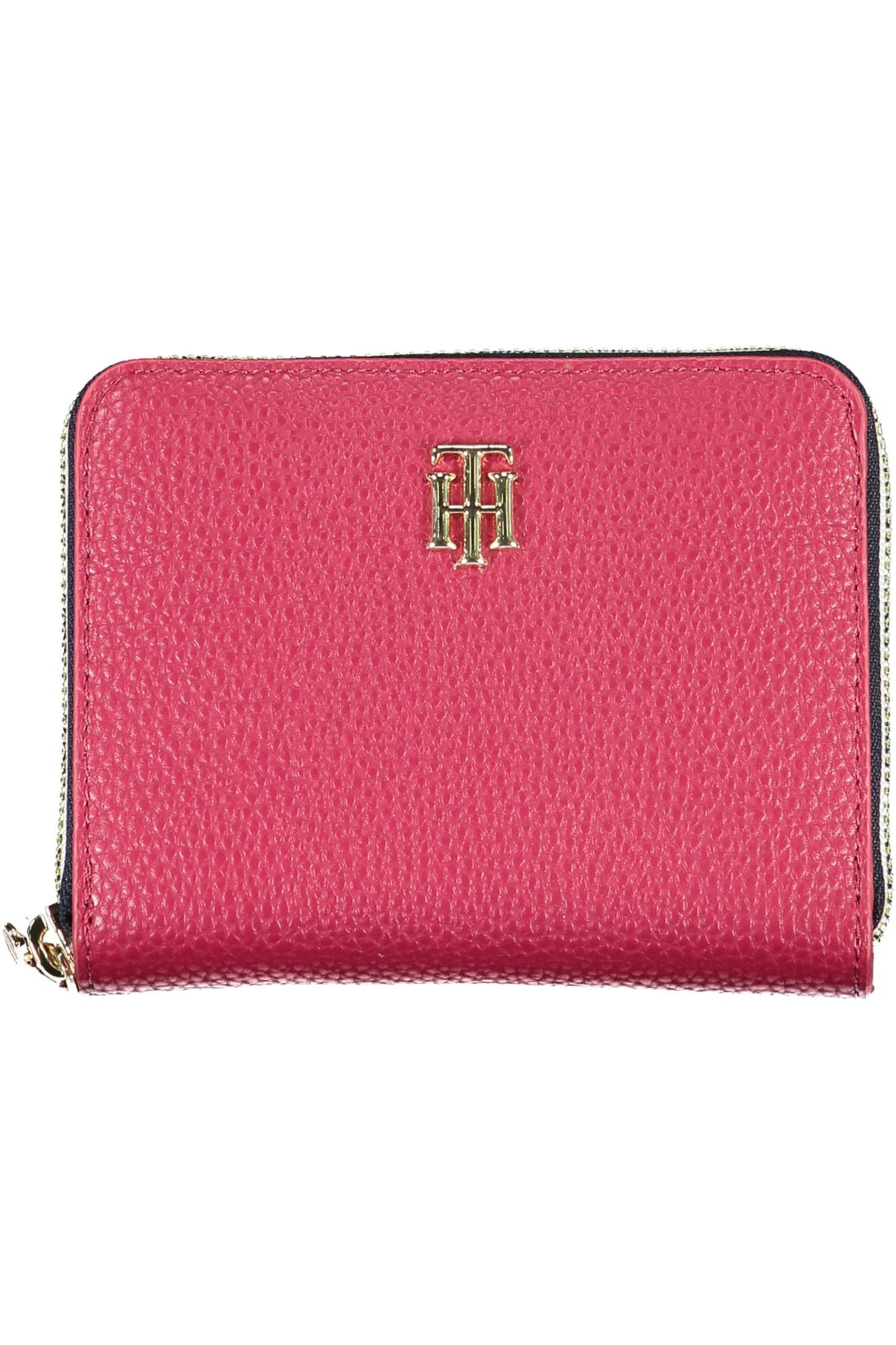 Tommy Hilfiger Red Polyurethane Women Wallet