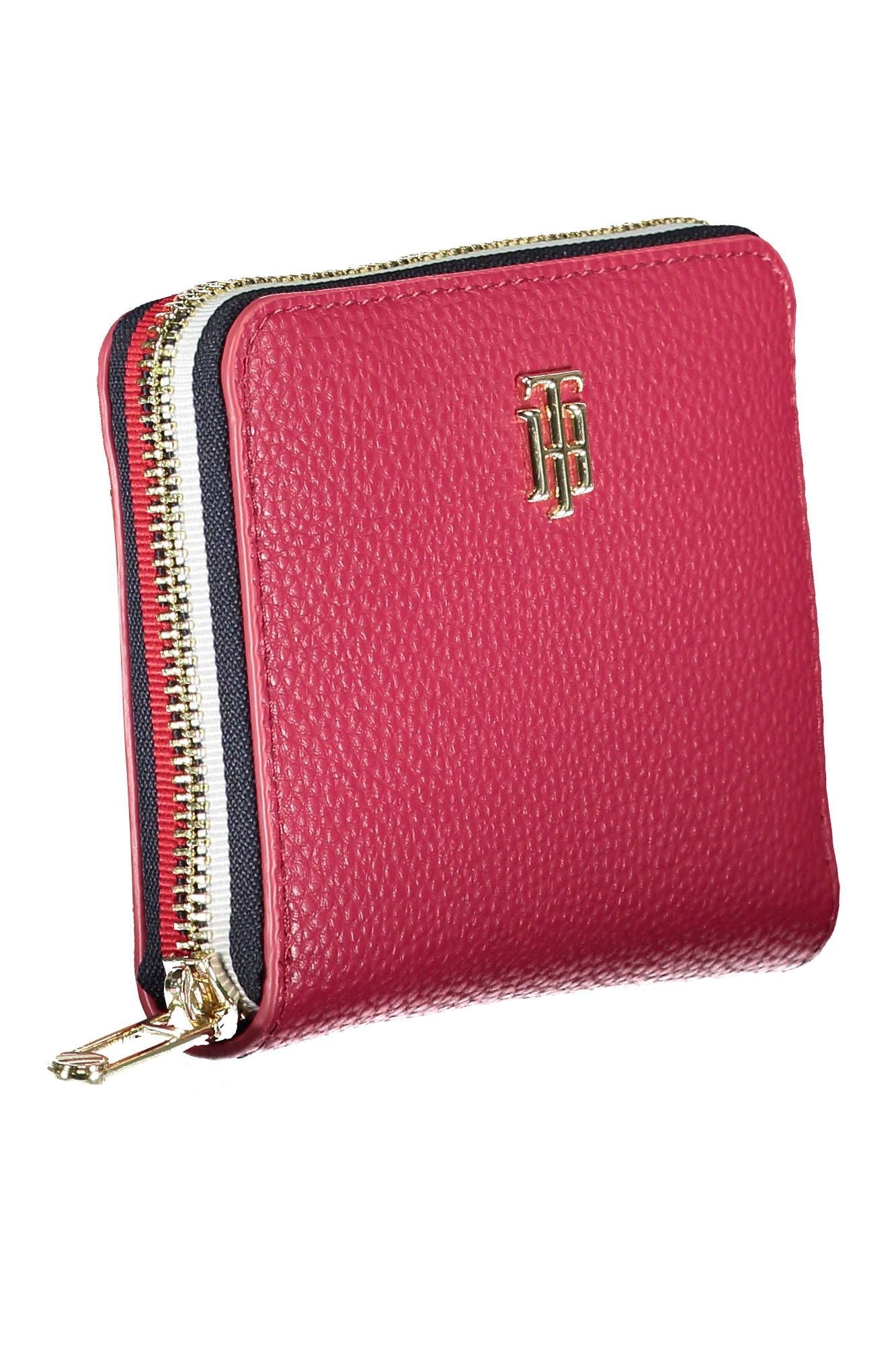 Tommy Hilfiger Red Polyurethane Women Wallet