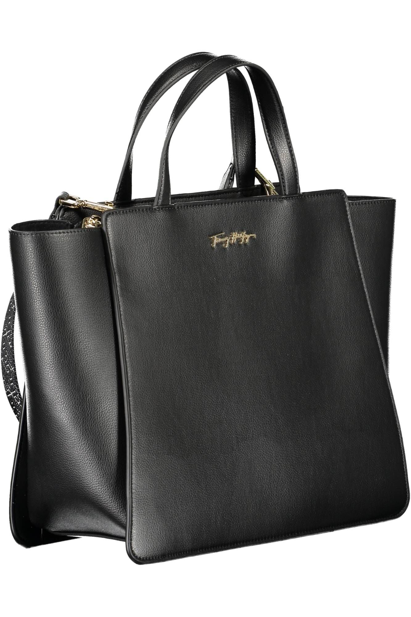 Tommy Hilfiger Black Polyester Women Handbag