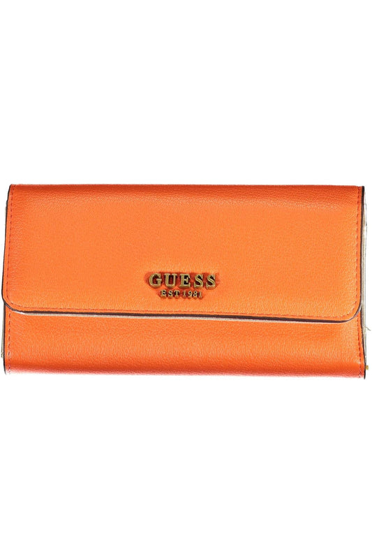 Guess Jeans Orange Polyurethane Women Wallet