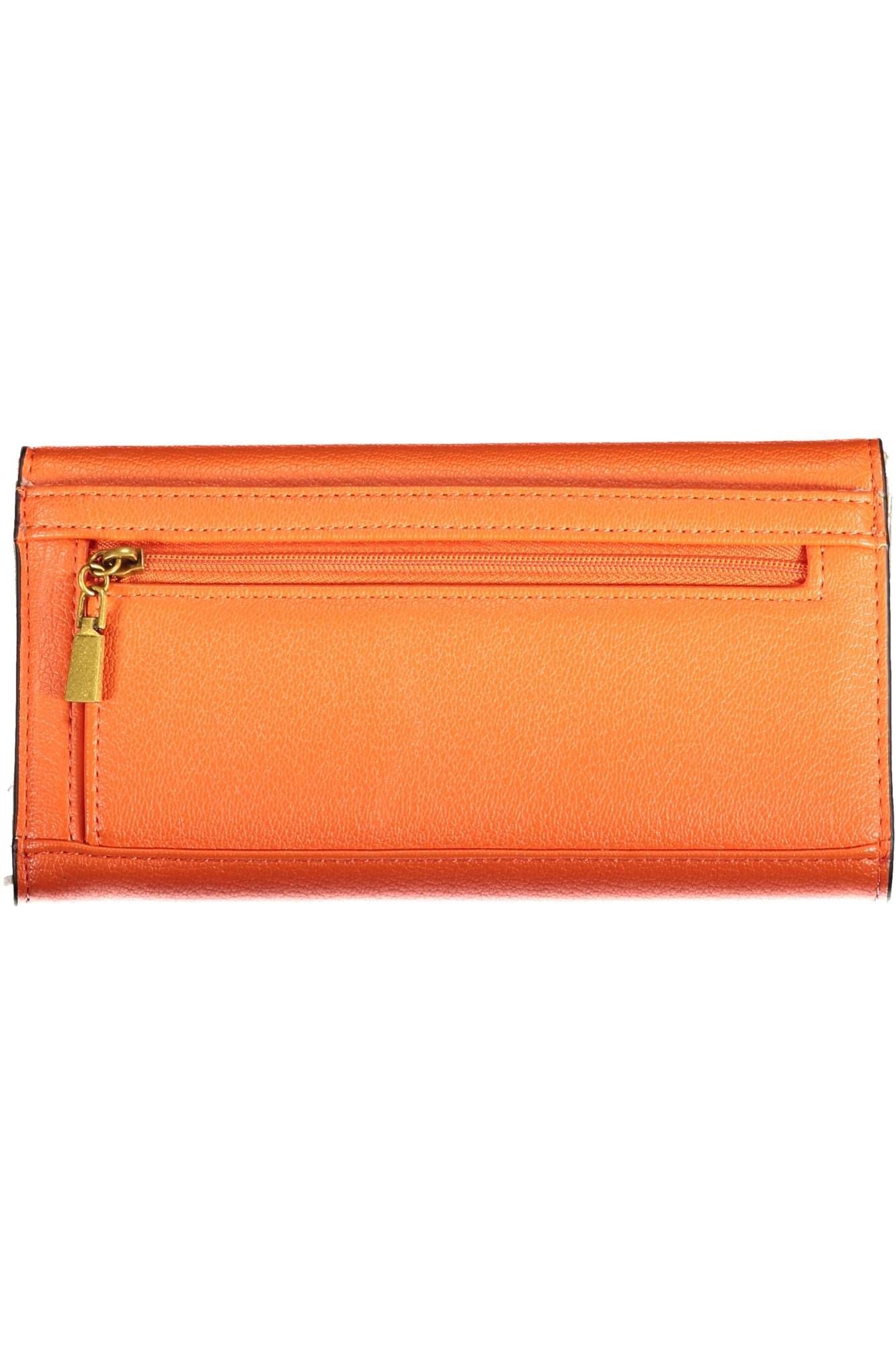 Guess Jeans Orange Polyurethane Women Wallet