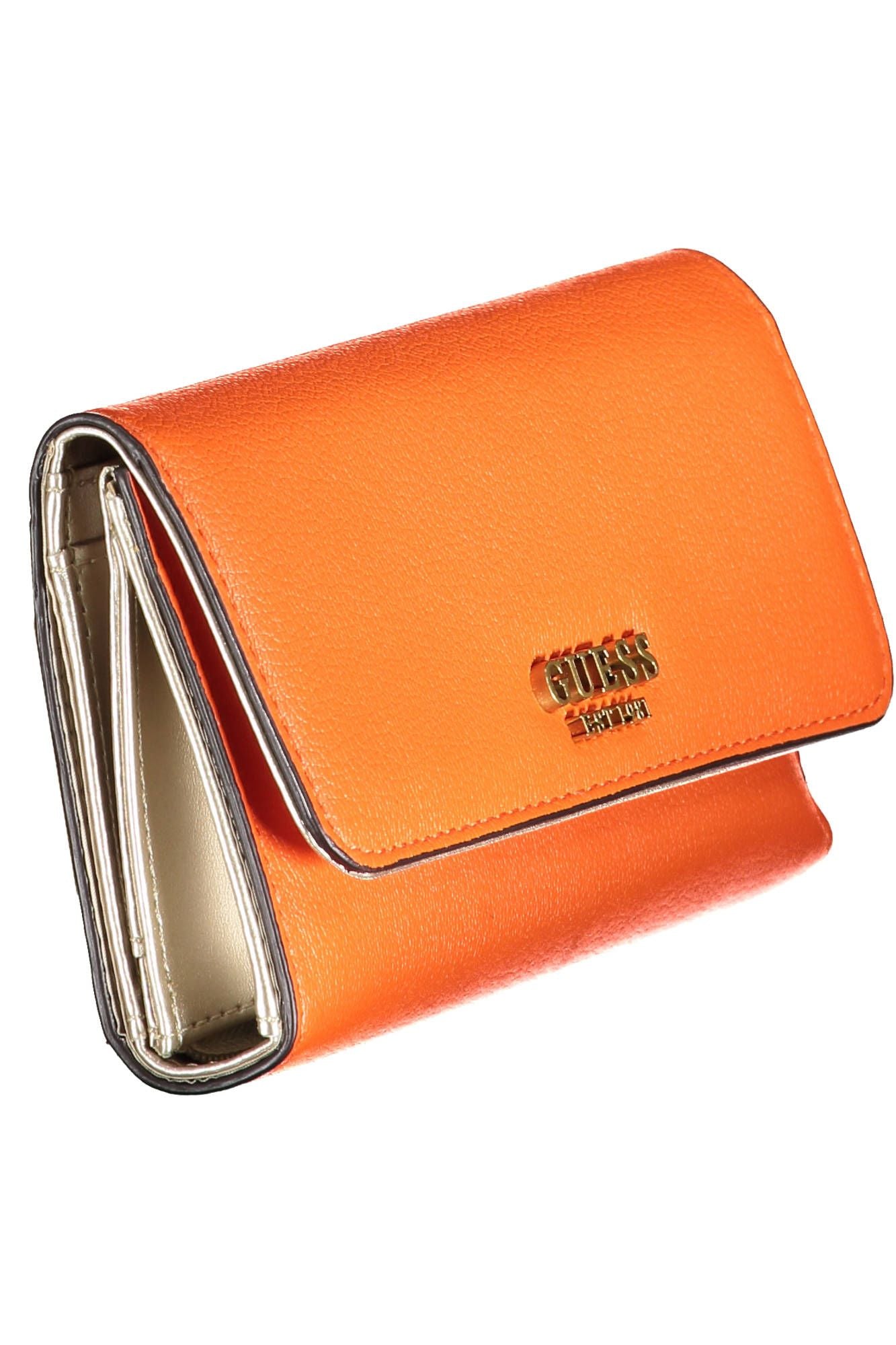 Guess Jeans Orange Polyurethane Women Wallet